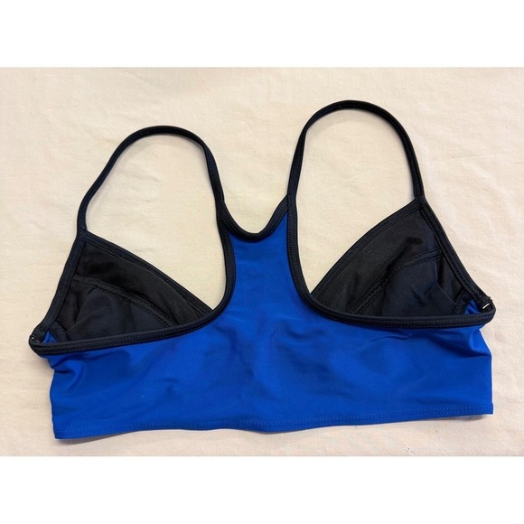 Victoria's Secret Y2K Royal Blue Black Trim Bikini Racerback Bottom M Top 34C‎ - Picture 4 of 11